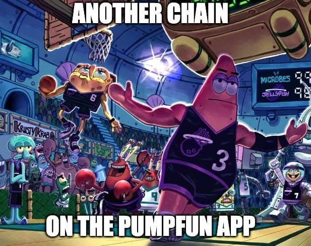 Another chain on the Pumpfun app meme